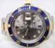 Swiss Eta 2836 Movement Rolex Subemariner 2-Tone Blue Bezel Mens Watch (1)_th.jpg